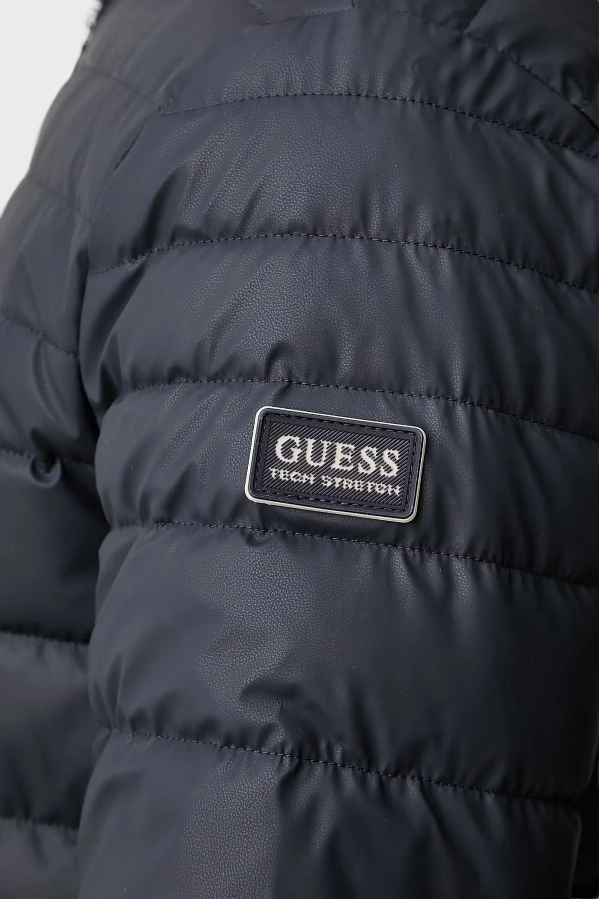 Guess Stretch Kapitoneli Dik Yaka M6YL39W2849 Erkek Mont M6YL39 W2849 G7V2 Lacivert - 5