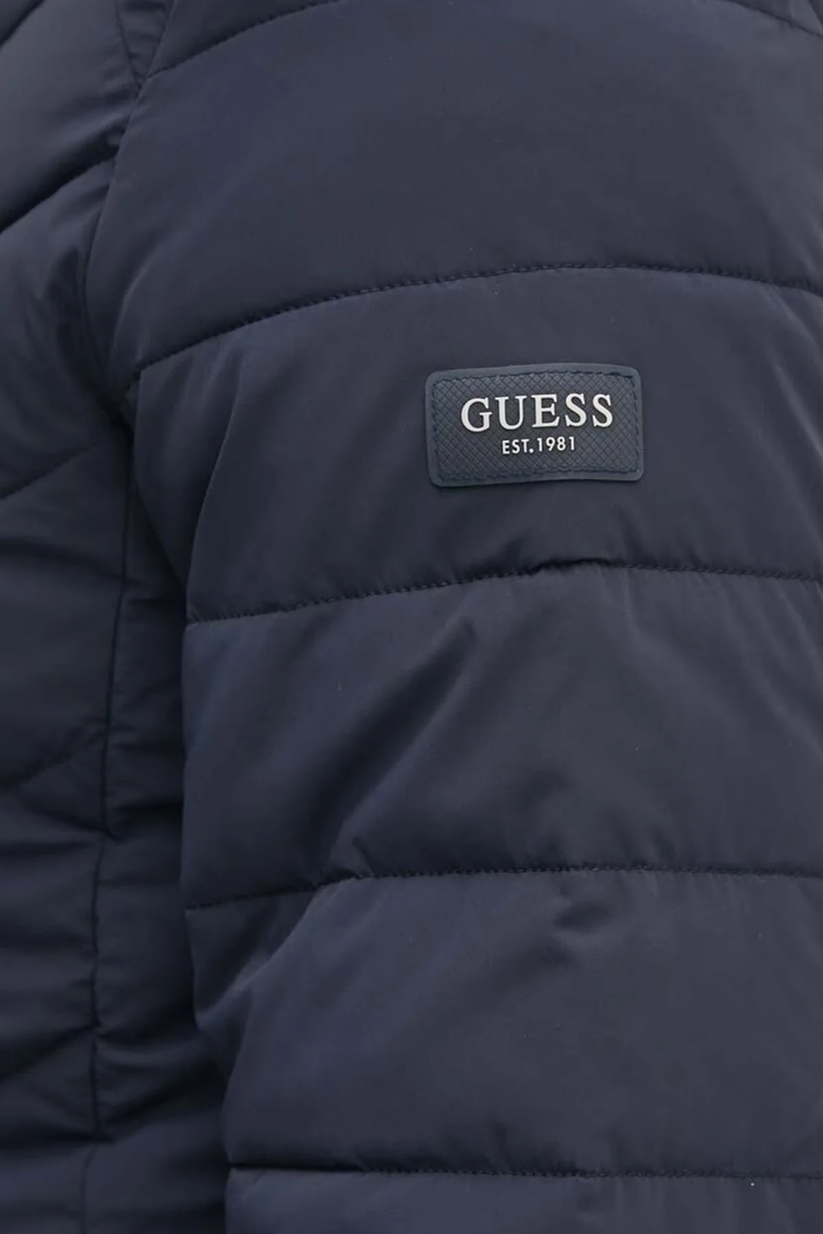 Guess Stretch Kapitoneli Regular Fit Dik Yaka Suya Dayanıklı M4YL05WG9O2 Erkek Mont M4YL05 WG9O2 G7V2 LACİVERT - 5