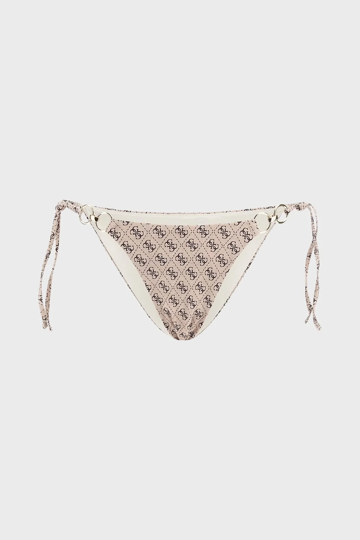 Guess String 4g Logo Baskılı Bağlamalı E5GO27KCRL2 Bayan Bikini Altı E5GO27 KCRL2 P1LT BEJ - 5