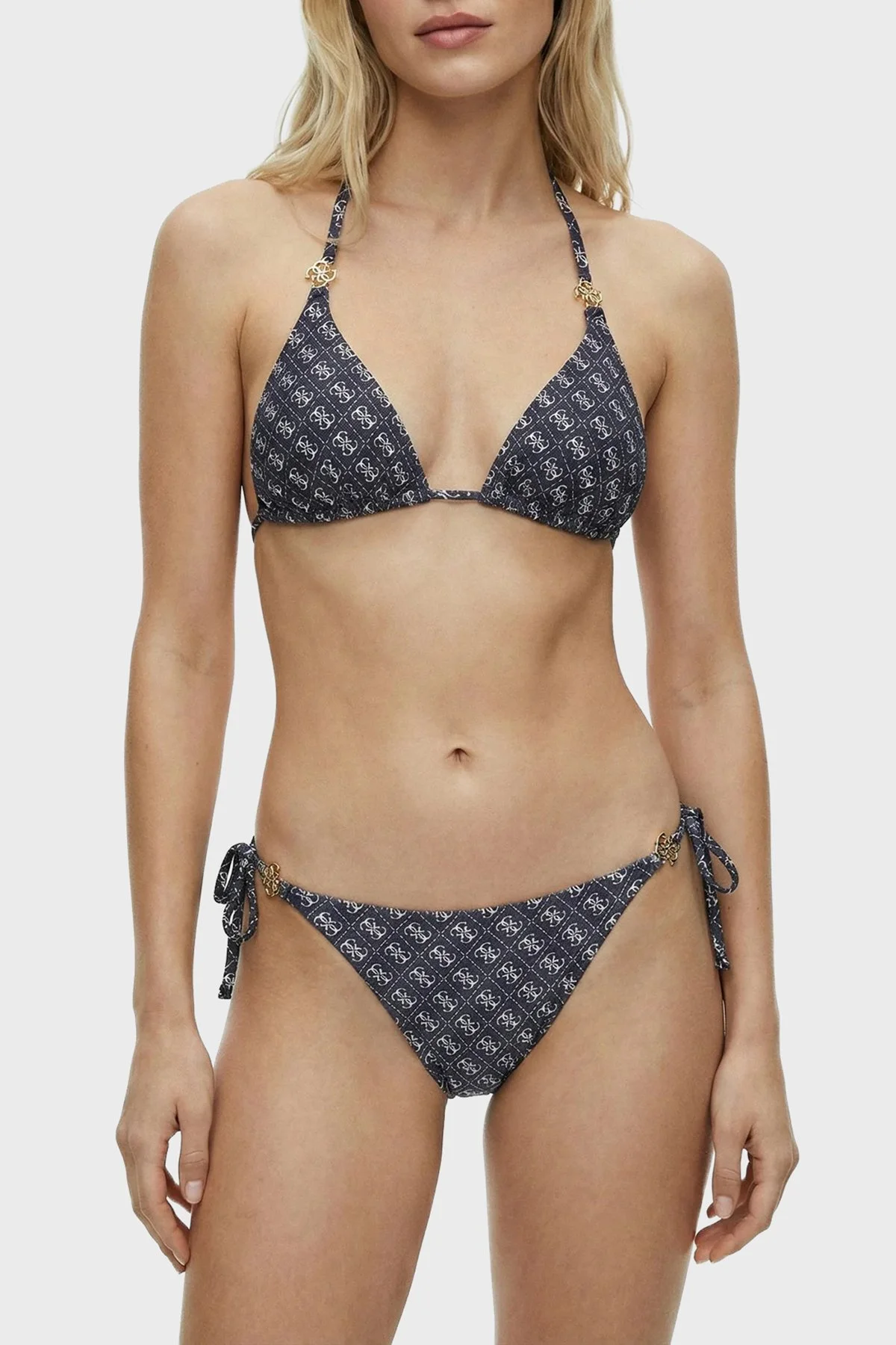 Guess String 4G Logolu E6GO29KCBJ0 Bayan Bikini Altı E6GO29 KCBJ0 P7WY LACİVERT - 2