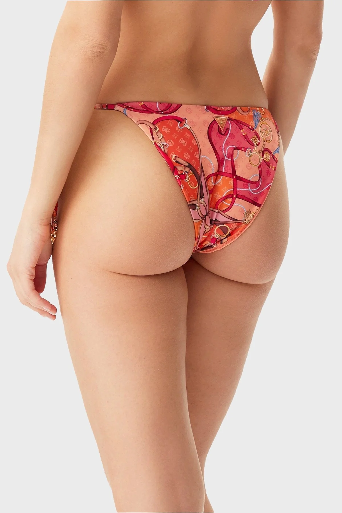 Guess String Desenli Bağlamalı E5GO15KCR12 Bayan Bikini Altı E5GO15 KCR12 P34K PEMBE - 7