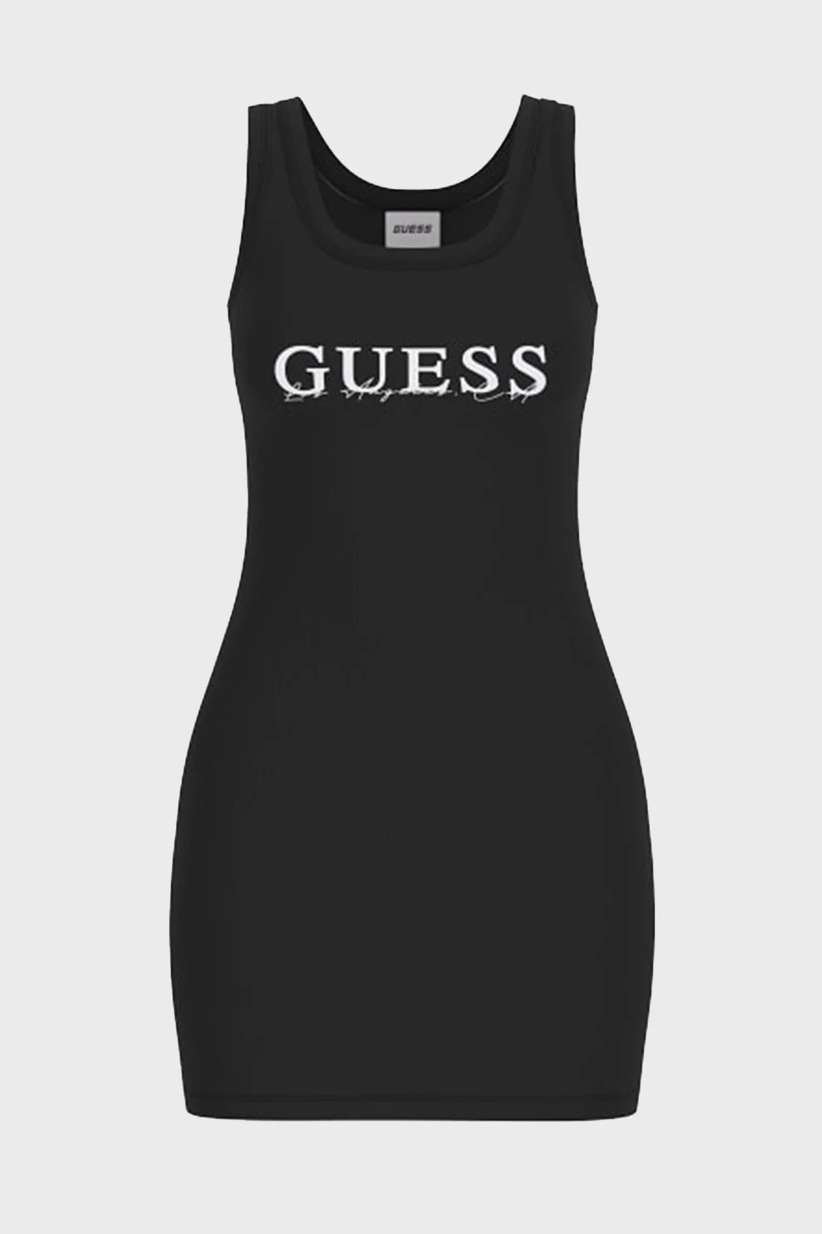 Guess Sunflower % 100 Pamuk Slim Fit Logolu Mini V5GK06K8RT2 Bayan Elbise V5GK06 K8RT2 JBLK SİYAH - 10