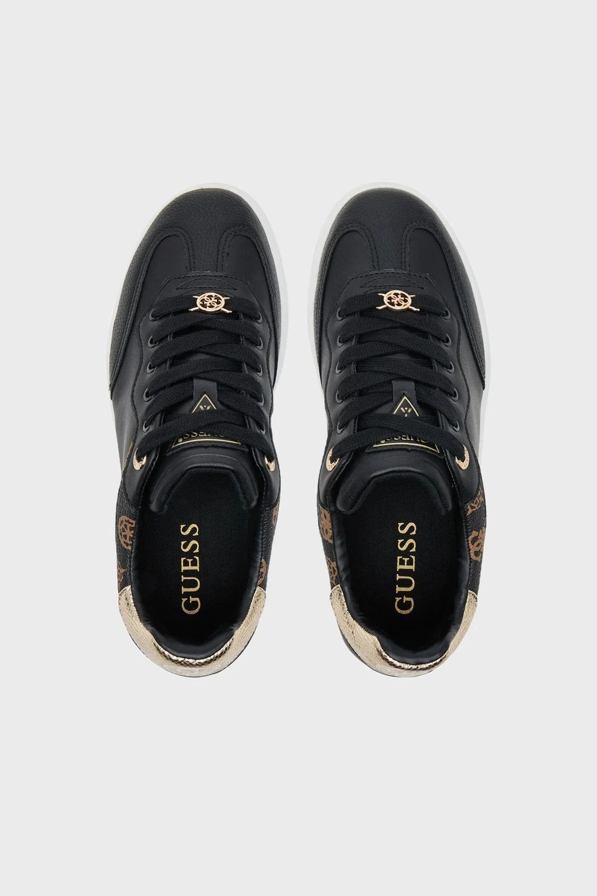 Guess Swole Logolu Kalın Tabanlı Sneaker FLPSWOFAL12 Bayan Ayakkabı FLPSWO FAL12 BLACK SİYAH - 9