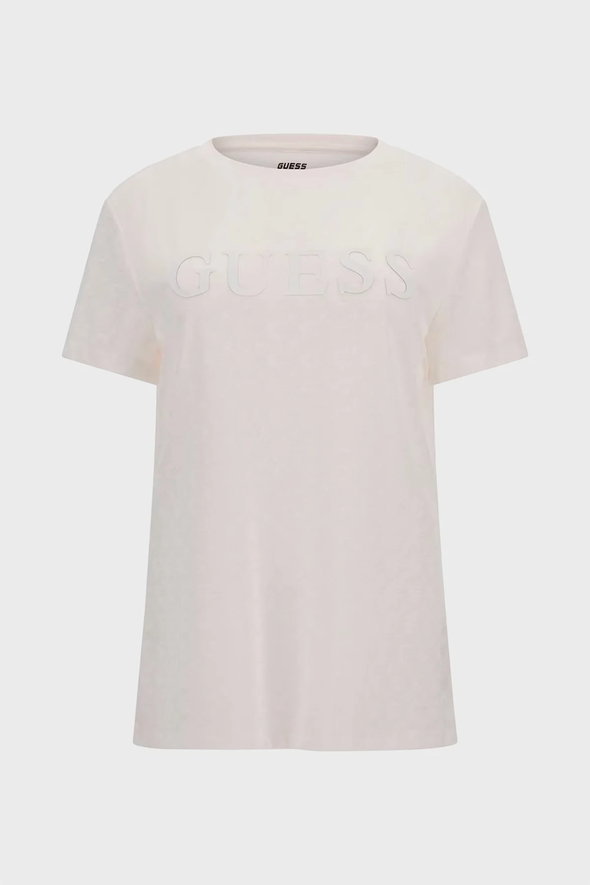 Guess Talia Logolu Streç Bisiklet Yaka V4GI15KC6O0 Bayan T Shirt V4GI15 KC6O0 P0GF EKRU - 4
