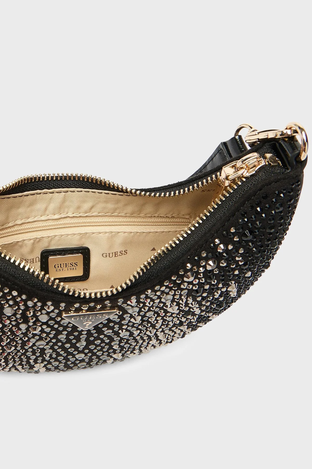 Guess Taş Detaylı Çıkarılabilir Askılı HWEG9931720 Kadın Çanta HWEG99 31720 BLA SİYAH - 6