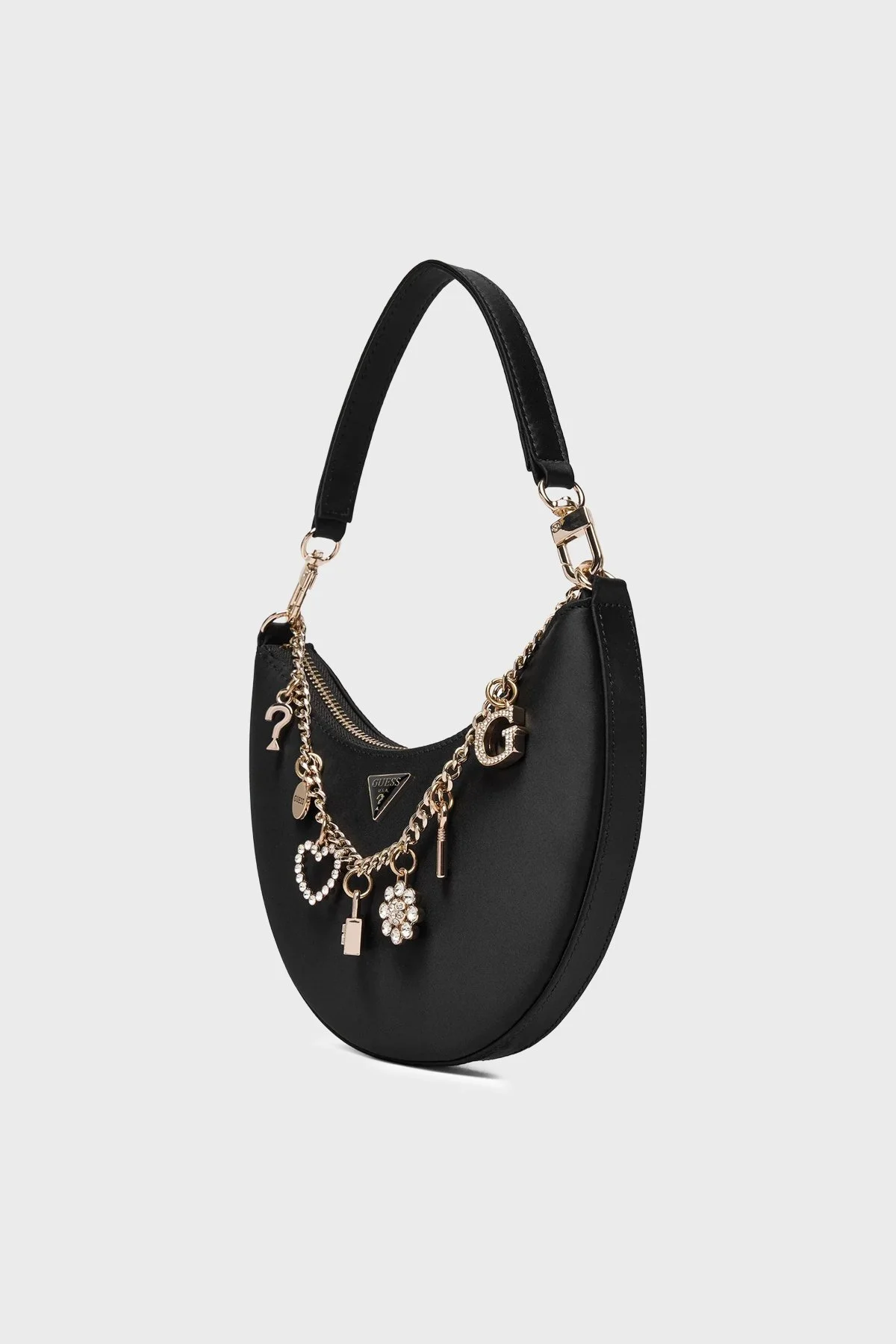 Guess Tasmin Aksesuar Detaylı Çıkarılabilir Askılı HWES9931720 Bayan Çanta HWES99 31720 BLA SİYAH - 4