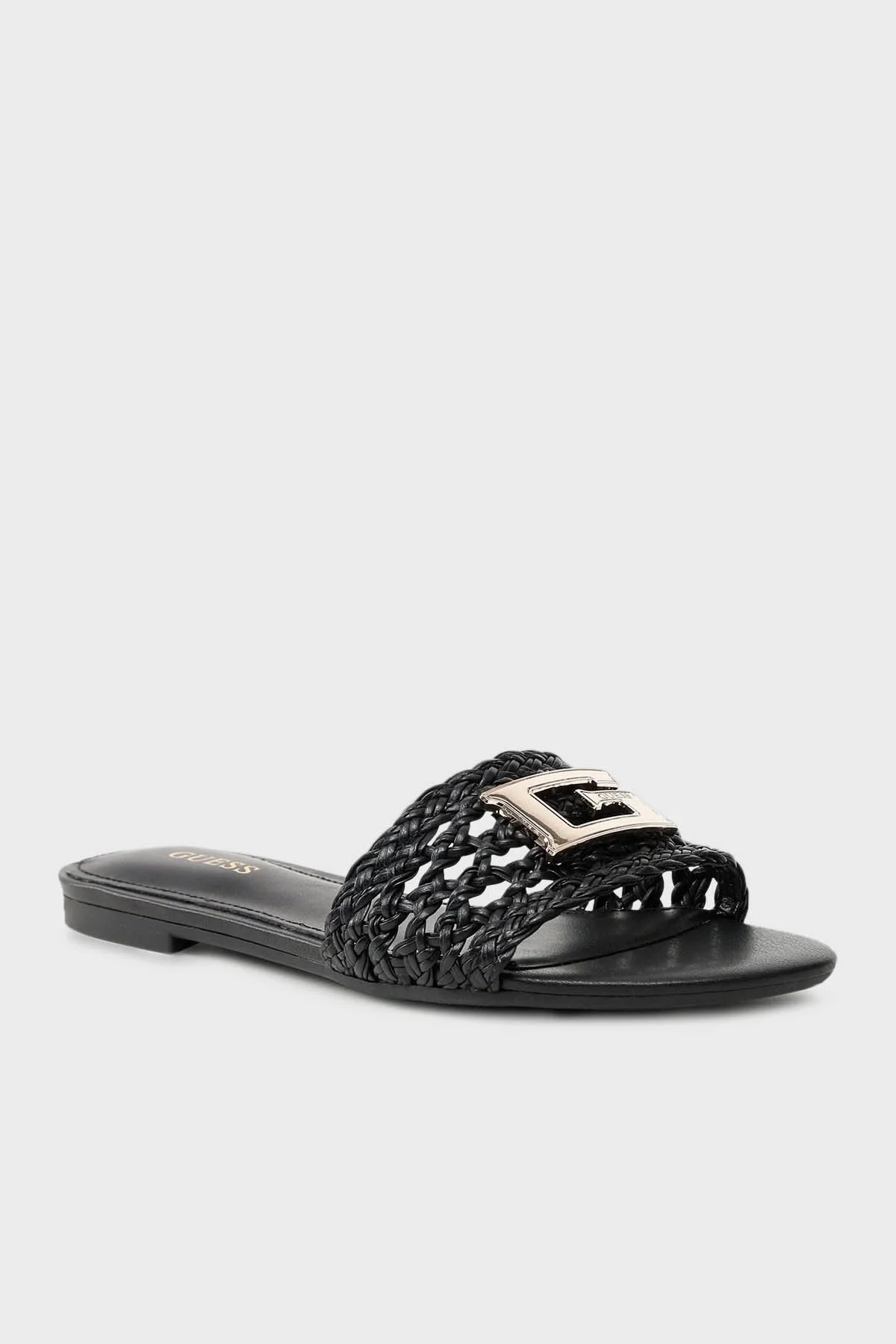 Guess Tassi Logolu Düz Bayan Terlik FL6TSS ELE19 BLACK SİYAH - 2