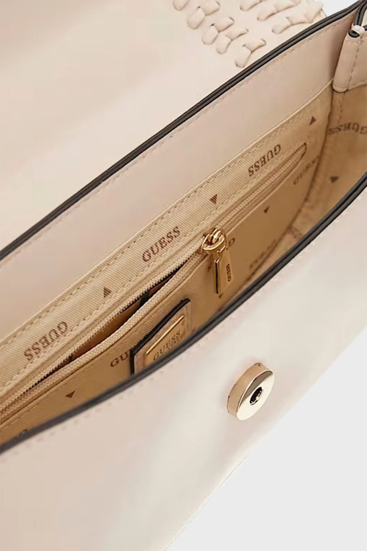 Guess Tatum Logolu Ayarlanabilir Zincir Askılı Dikiş Detaylı Mini HWNG9667210 Bayan Çanta HWNG96 67210 SHE PUDRA - 3