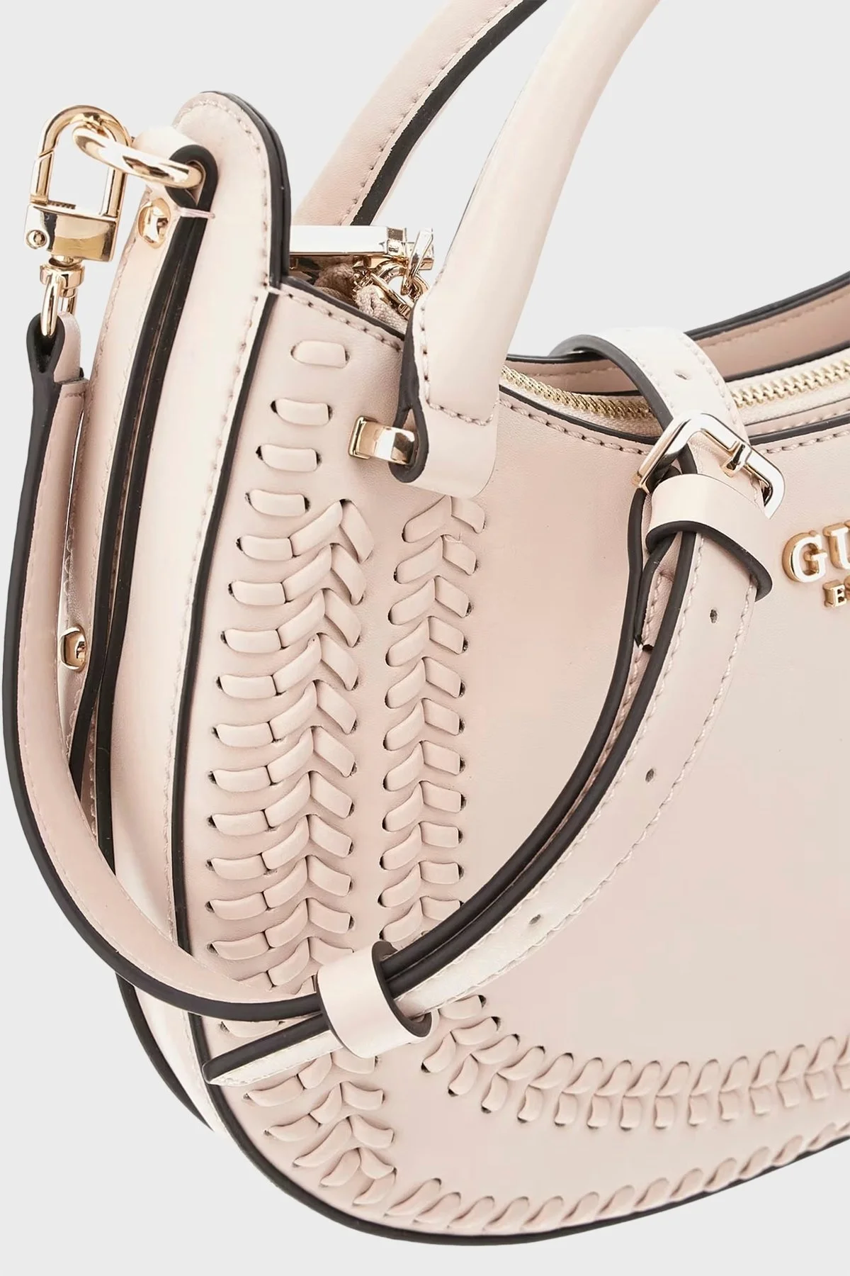 Guess Tatum Logolu Çıkarılabilir Askılı Dikiş Detaylı HWNG9667060 Bayan Çanta HWNG96 67060 SHE PUDRA - 4