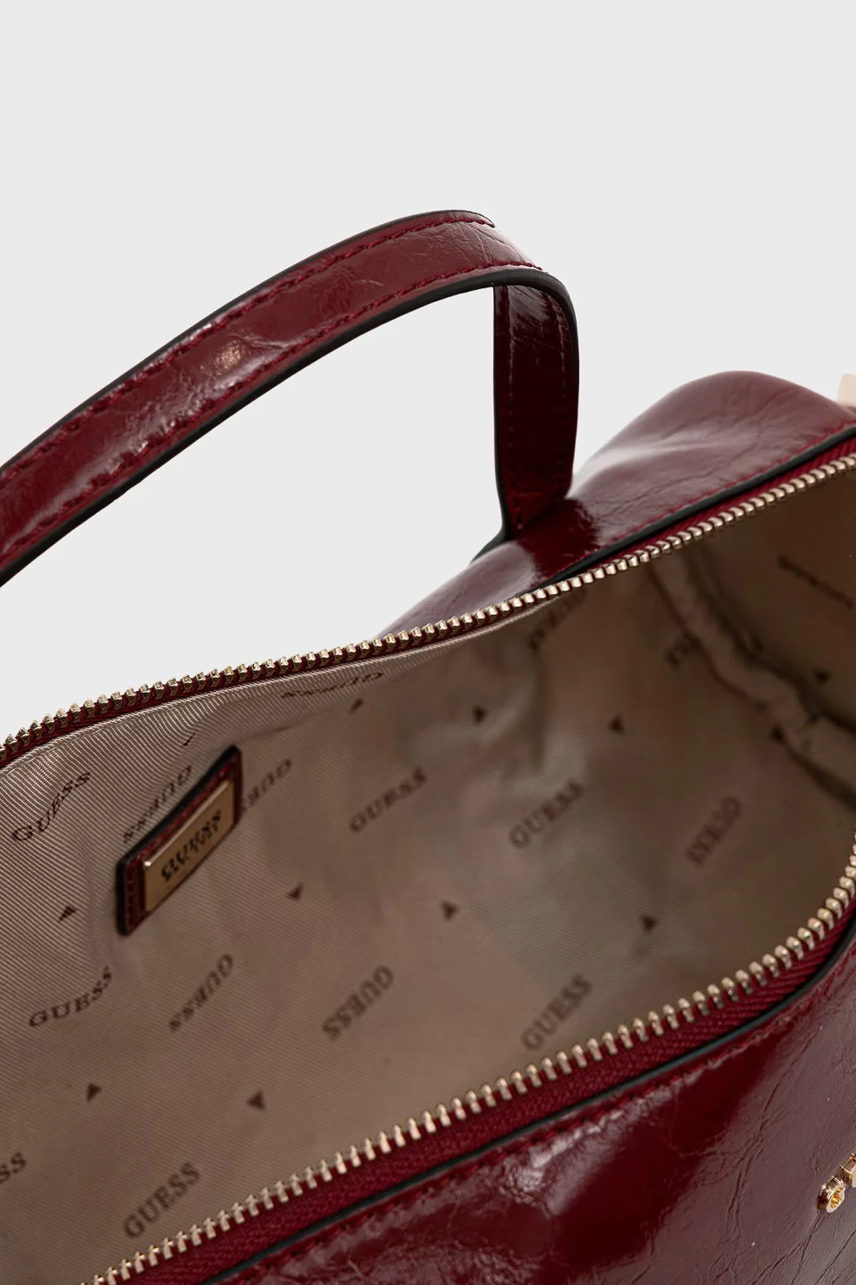 Guess Taylor Logolu Çıkarılabilir Askılı HWTG2325760 Kadın Çanta HWTG23 25760 RED Kırmızı - 4