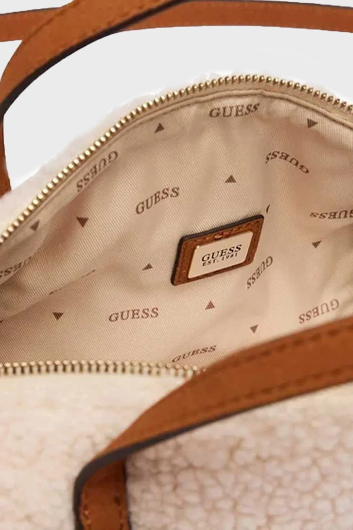 Guess Taylor Peluş Çıkarılabilir Askılı HWWS2325760 Kadın Çanta HWWS23 25760 OFC Kırık beyaz-taba - 3