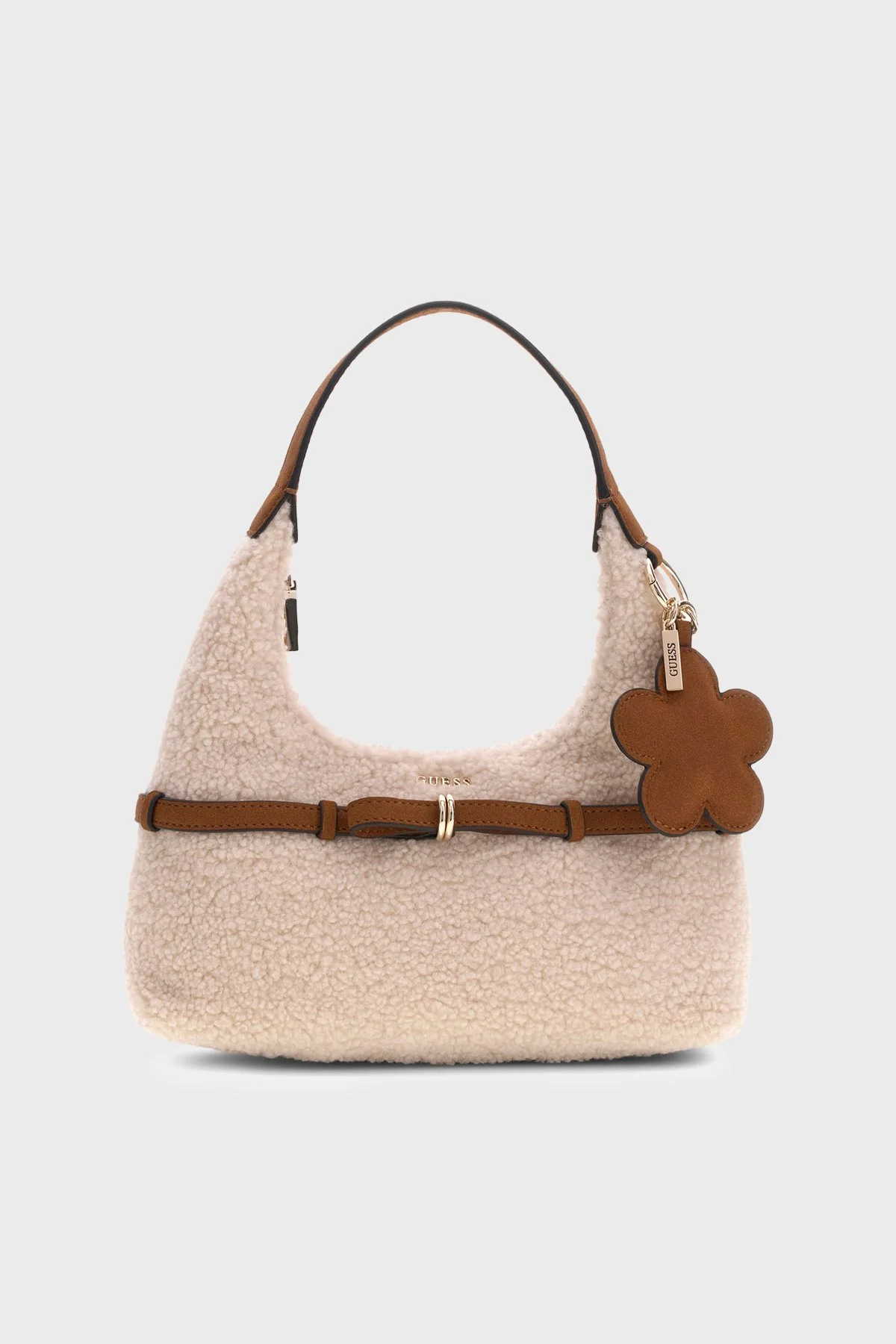 Guess Taylor Peluş Omuz Askılı HWWS2325770 Kadın Çanta HWWS23 25770 OFC Kırık beyaz-taba - 1