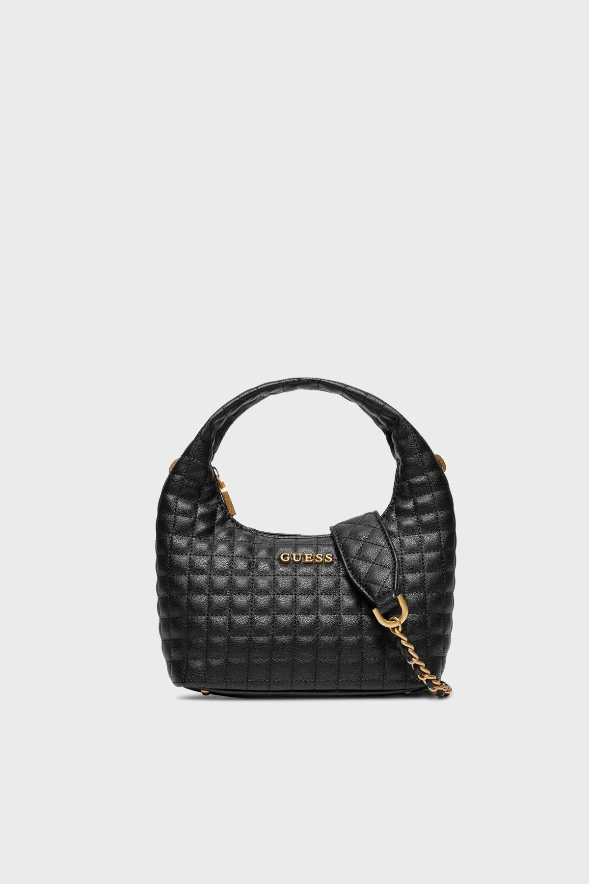 Guess Tia Hobo Çıkarılabilir Zincir Askılı HWQA9187120BLA Bayan Çanta HWQA9187120 BLA SİYAH - 1