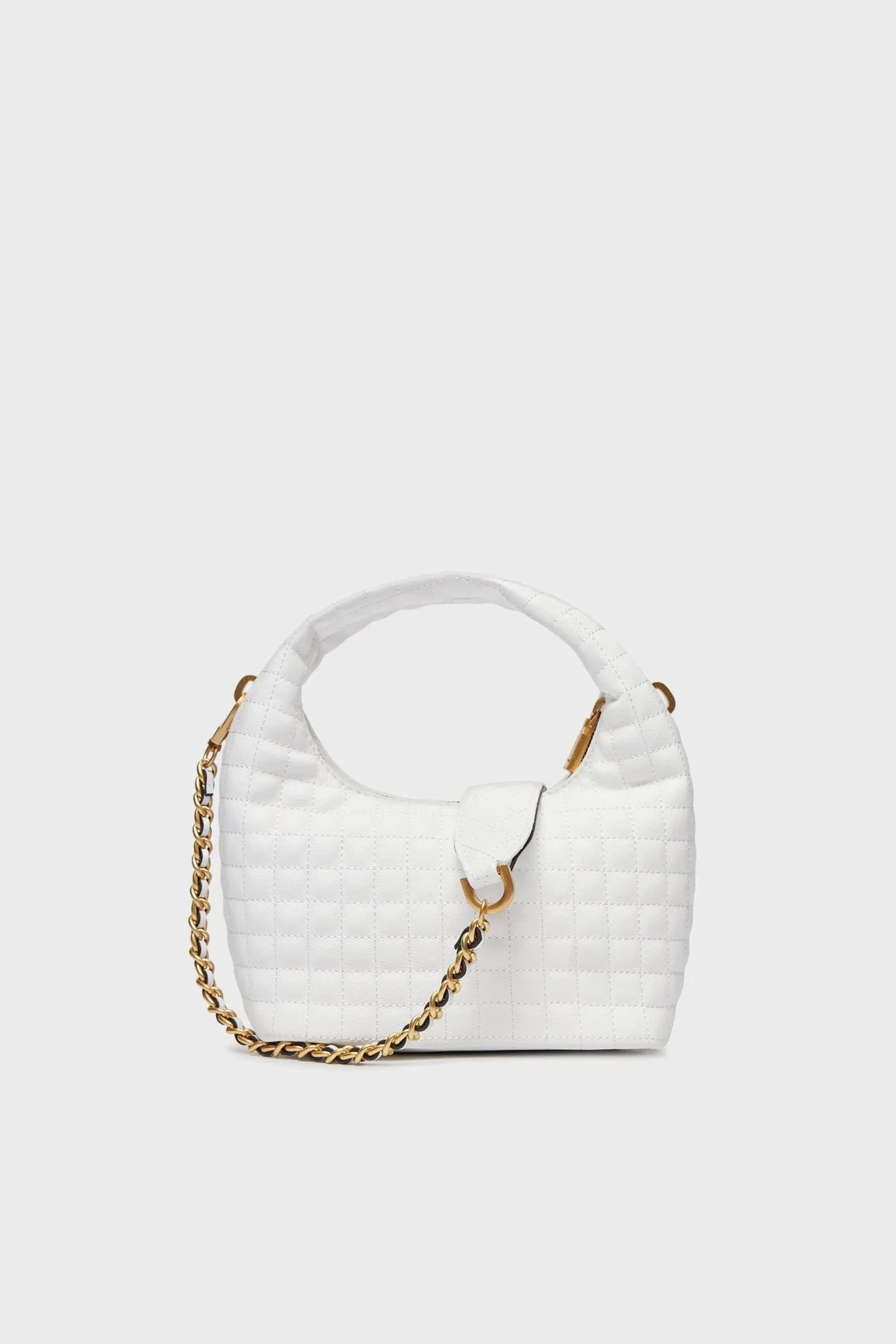 Guess Tia Hobo Çıkarılabilir Zincir Askılı HWQA9187120WHI Bayan Çanta HWQA9187120 WHI BEYAZ - 4