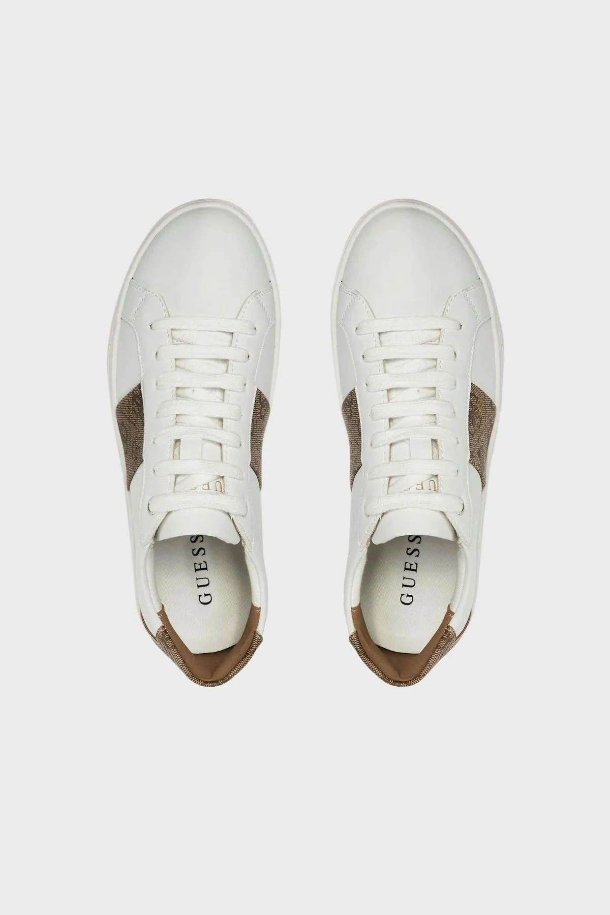 Guess Toda 4G Logolu Sneaker FL7TDOFAL12 Bayan Ayakkabı FL7TDO FAL12 WHIBR BEYAZ-KAHVE - 11