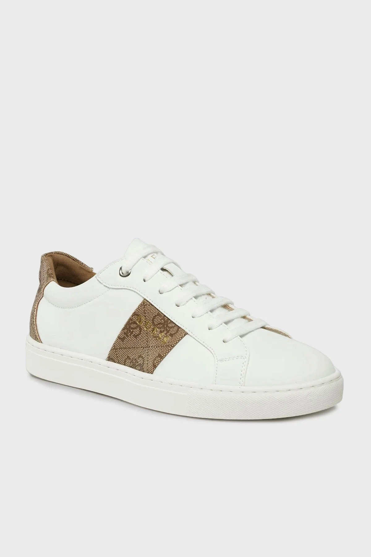 Guess Toda 4G Logolu Sneaker FL7TDOFAL12 Kadın Ayakkabı FL7TDO FAL12 WHIBR BEYAZ-KAHVE - 2
