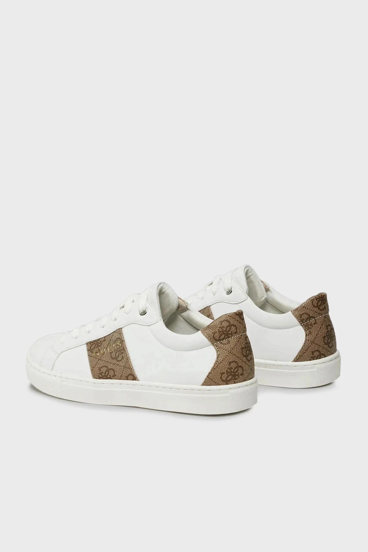 Guess Toda 4G Logolu Sneaker FL7TDOFAL12 Kadın Ayakkabı FL7TDO FAL12 WHIBR BEYAZ-KAHVE - 4