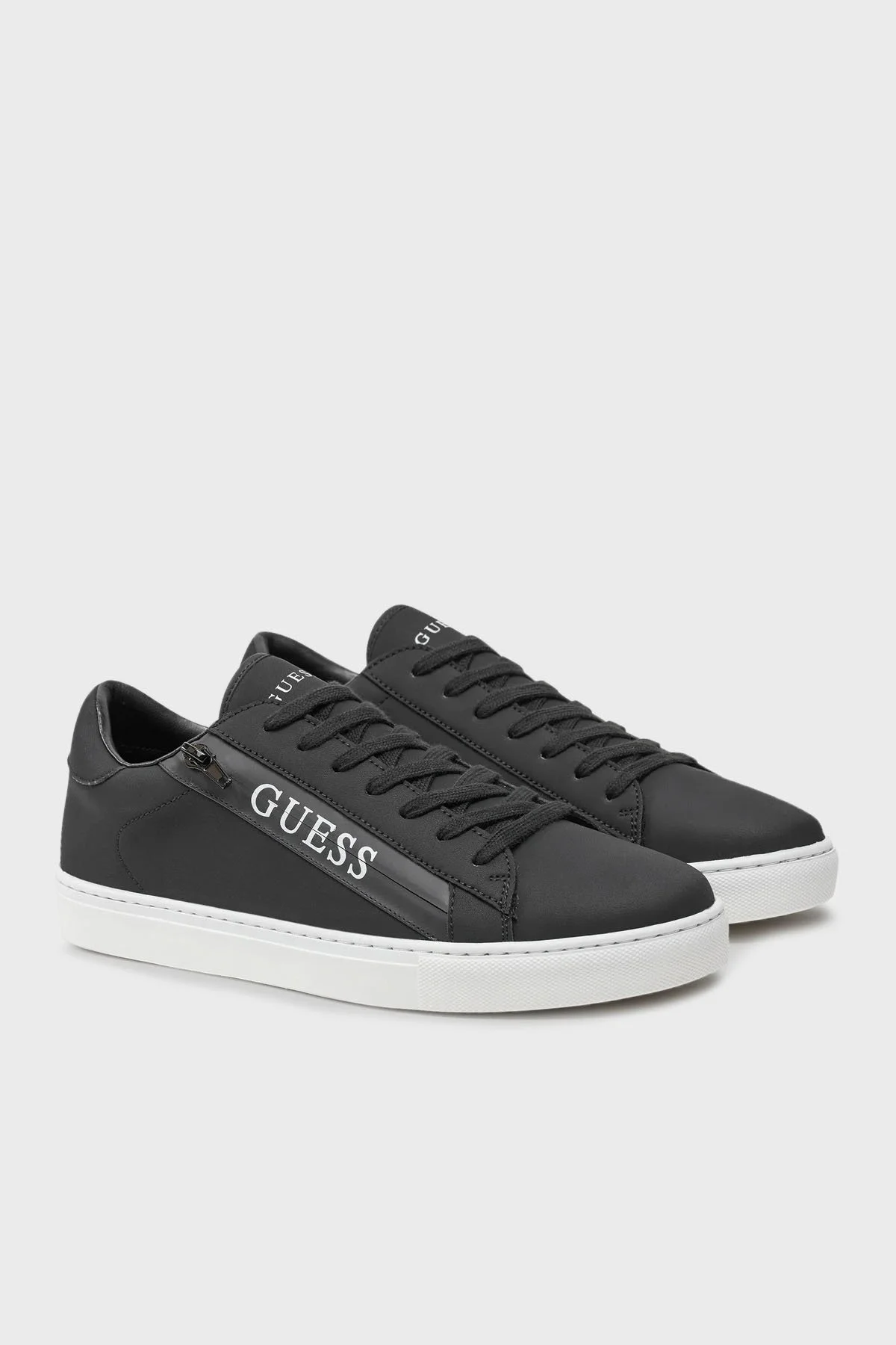 Guess Todi Logolu Fermuar Detaylı Sneaker FMFTODELE12 Erkek Ayakkabı FMFTOD ELE12 BLACK SİYAH - 8
