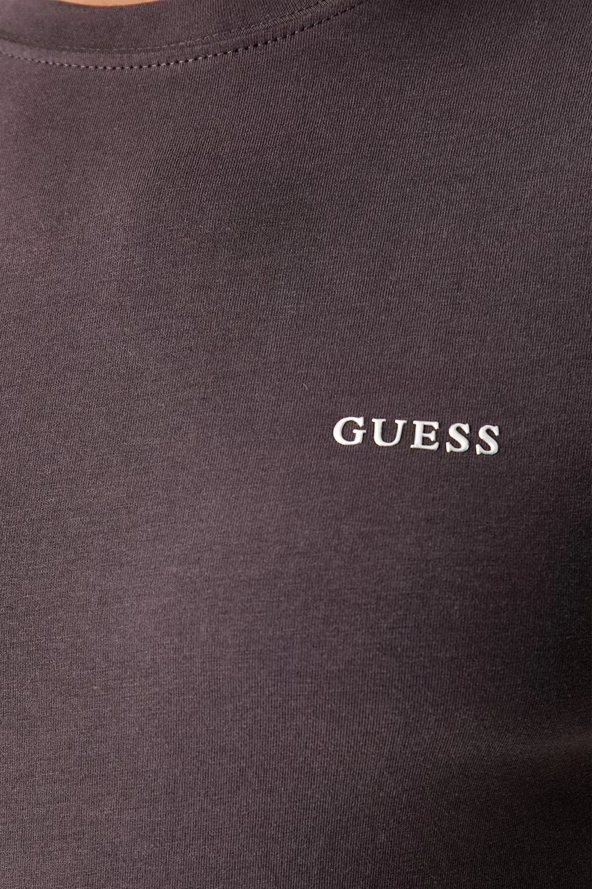 Guess Tracey Logolu Pamuklu Slim Fit Bisiklet Yaka Kadın T Shirt V6RI07 J1314 A154 Kahve - 5
