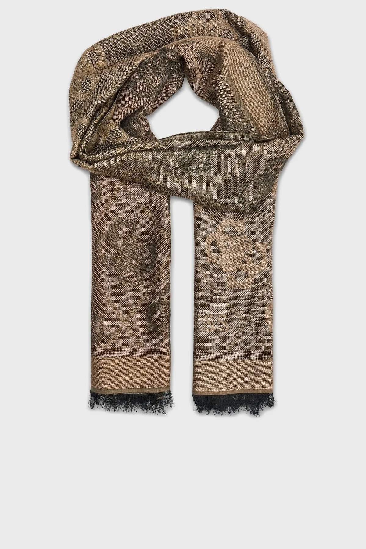 Guess Twiller Desenli 85 x 182 cm AW5149POL03 Bayan Şal AW5149 POL03 GOL KAHVE - 2