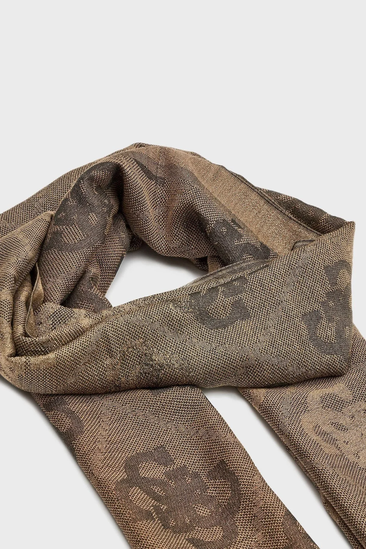 Guess Twiller Desenli 85 x 182 cm AW5149POL03 Bayan Şal AW5149 POL03 GOL KAHVE - 3