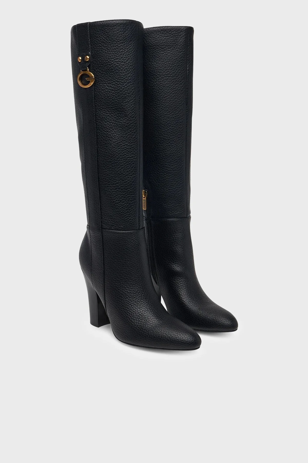 Guess Tyne Logolu Fermuarlı FLFTYNELE11 Kadın Çizme FLFTYN ELE11 BLACK Siyah - 2