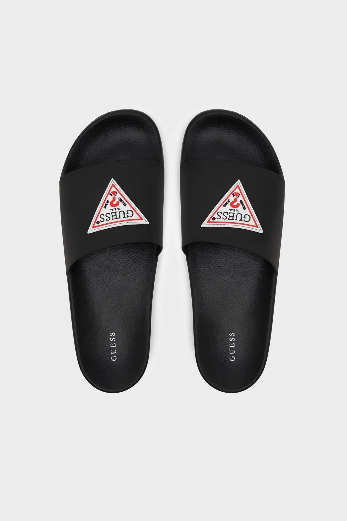 Guess Üçgen Logolu FMJTOTELL19 Erkek Terlik FMJTOT ELL19 BLACK SİYAH - 9