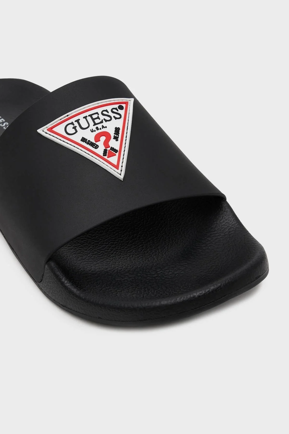 Guess Üçgen Logolu FMJTOTELL19 Erkek Terlik FMJTOT ELL19 BLACK SİYAH - 11