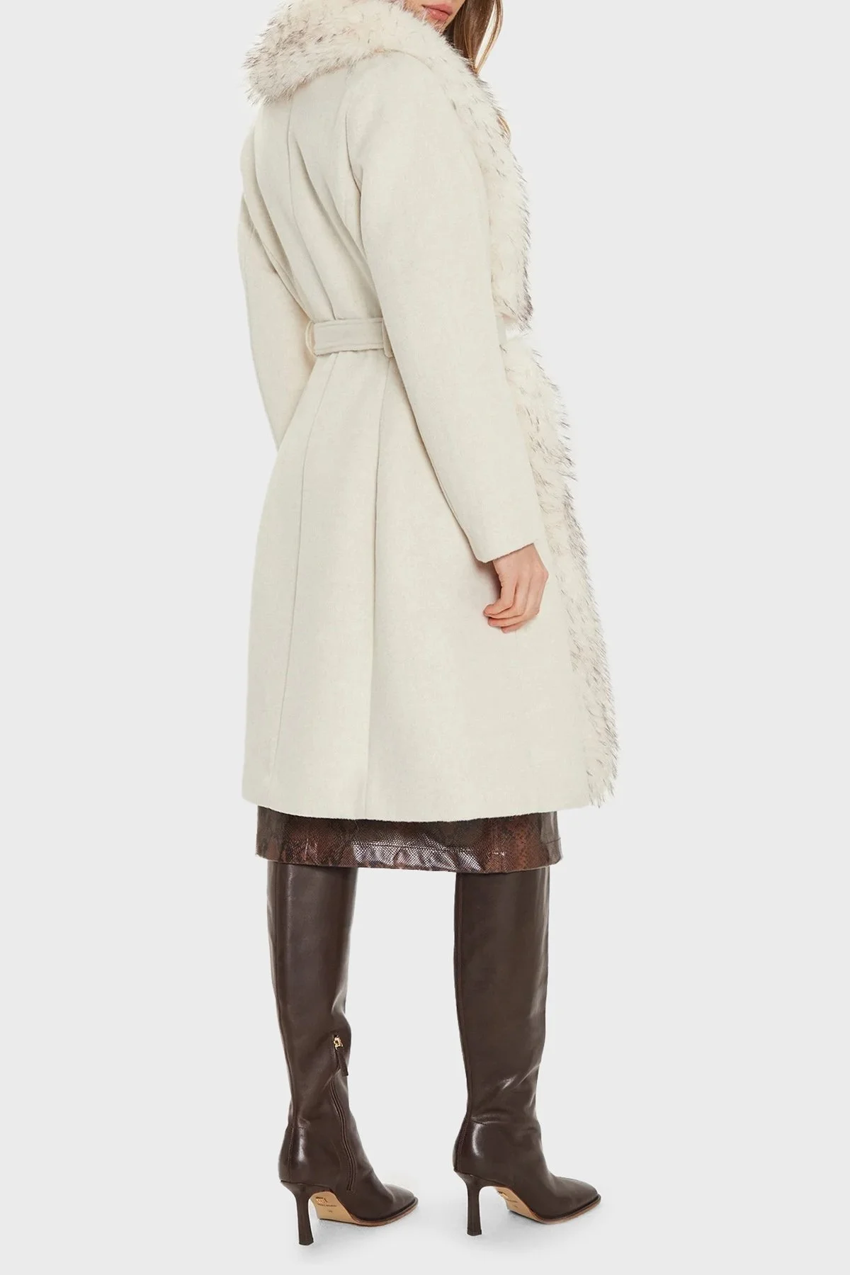 Marciano by Guess Valerie Yün Karışımlı Regular Fit Çıkarılabilir Yakalı 4BGL099957Z Bayan Kaban 4BGL09 9957Z F0DD EKRU - 8