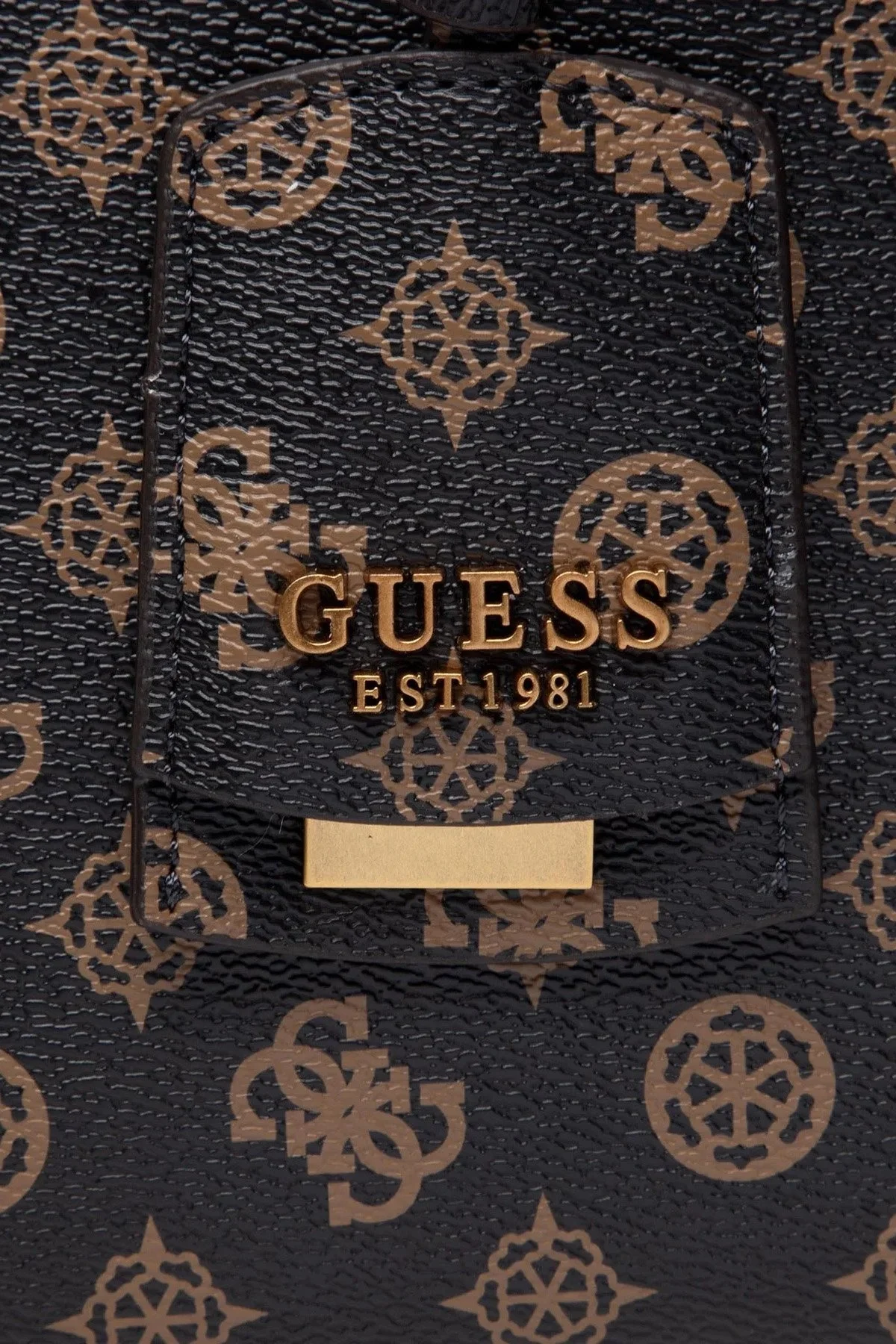 Guess Vibe Logolu Çıkarılabilir Uzatma Askılı Bayan Çanta HWPB8658060 MLO KAHVE - 3