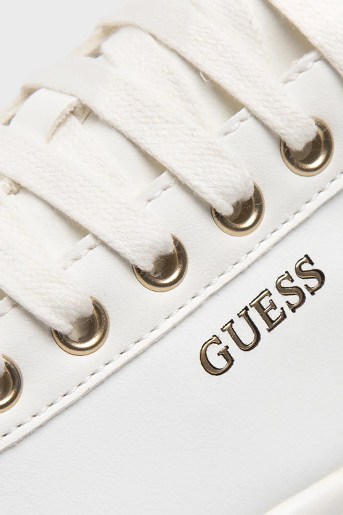 Guess Vibo Logolu Sneaker Bayan Ayakkabı FL7RNO FAL12 WHIBR BEYAZ - 5