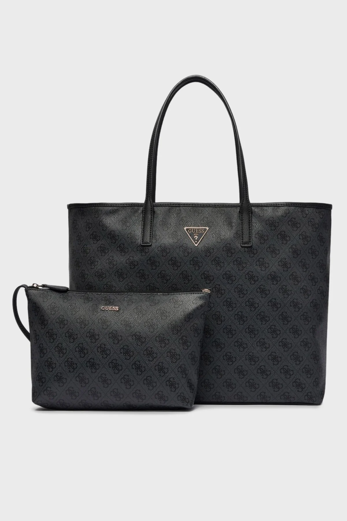 Guess Victtoria Tote Logolu Sabit Askılı HWESG951429 Bayan Çanta HWESG9 51429 CLO ANTRASİT - 1