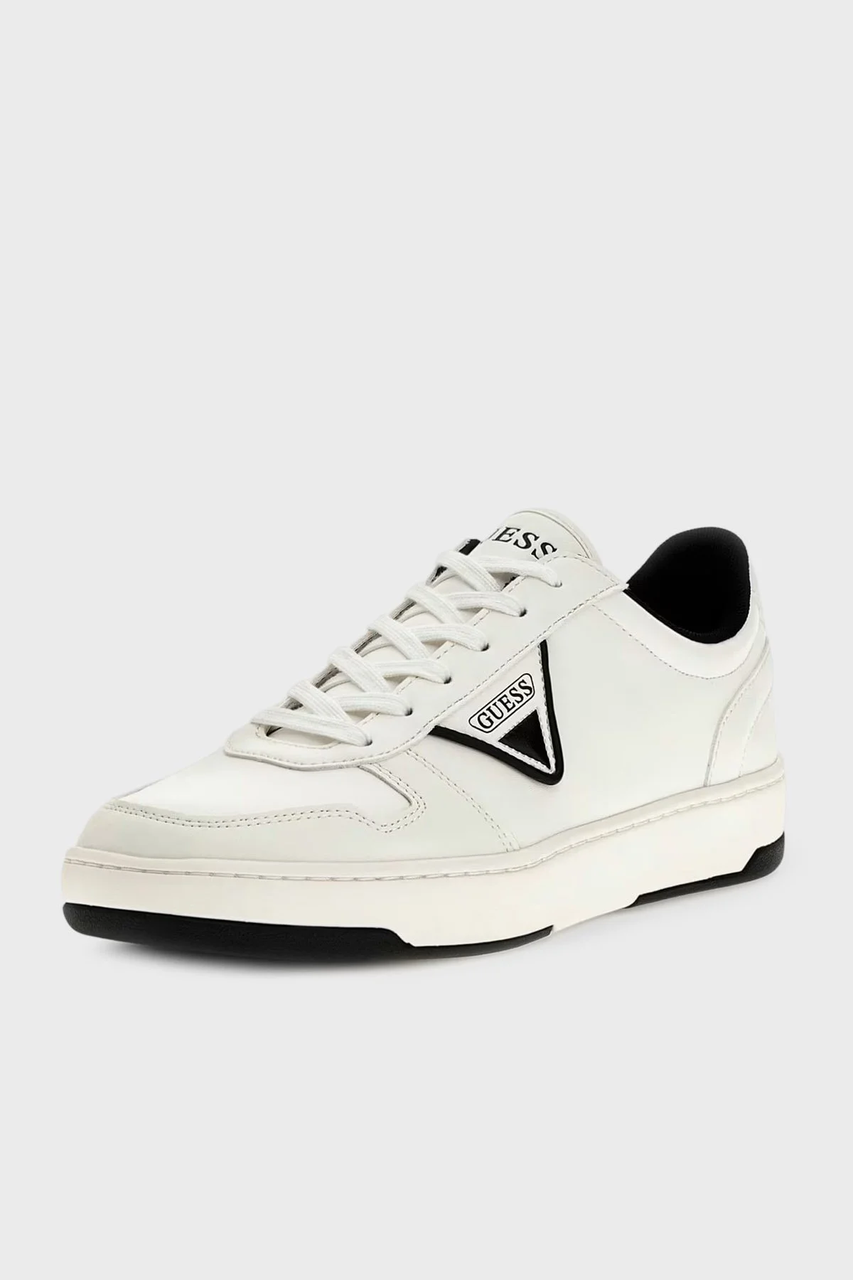 Guess Vincent Logolu Bağcıklı Sneaker FMPVINELE12 Erkek Ayakkabı FMPVIN ELE12 WHBLK SİYAH - 1