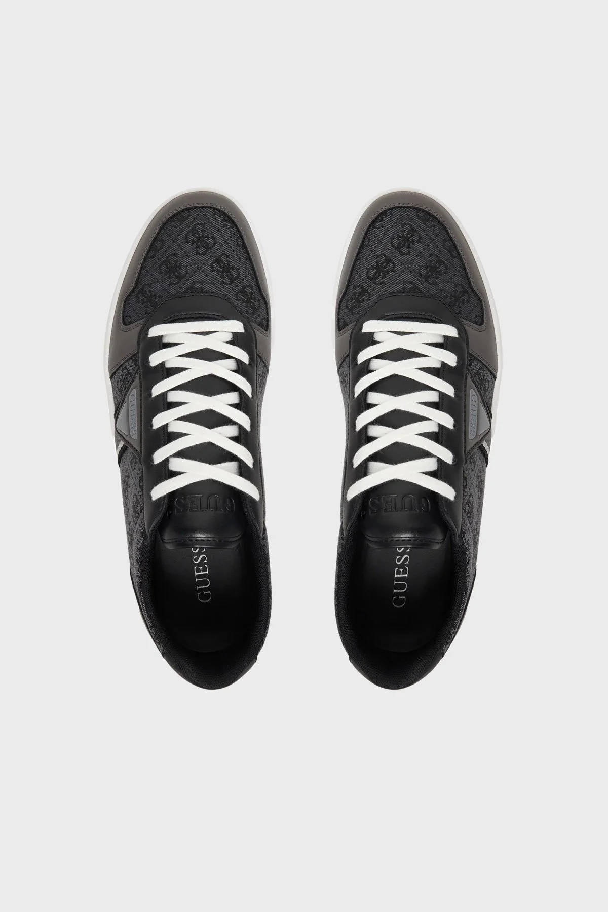 Guess Vincent Logolu Bağcıklı Sneaker FMPVINFAL12 Erkek Ayakkabı FMPVIN FAL12 BLACK SİYAH - 3