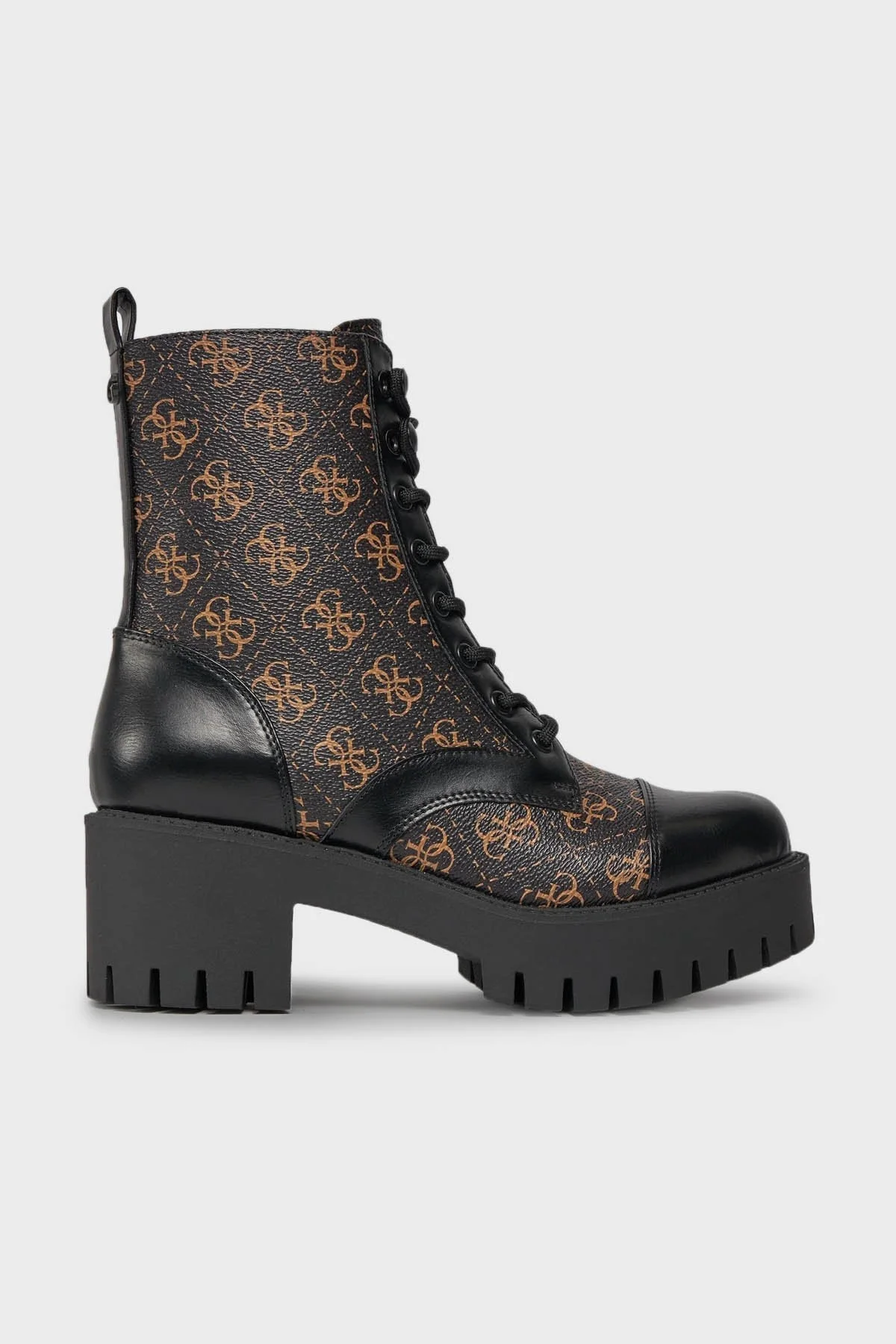 Guess Walkup Fermuarlı Bayan Bot FL8WAP FAL10 BROCR SİYAH-KAHVE - 7