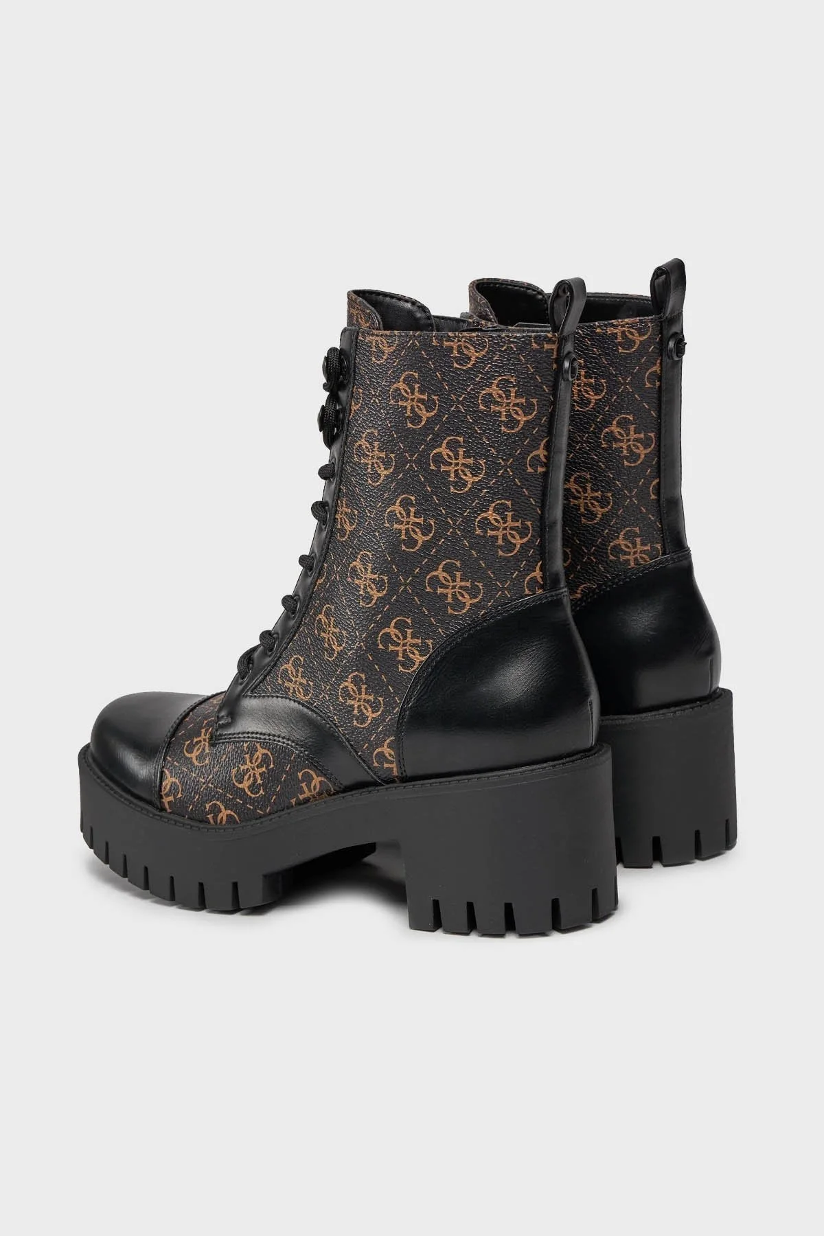 Guess Walkup Fermuarlı Bayan Bot FL8WAP FAL10 BROCR SİYAH-KAHVE - 9