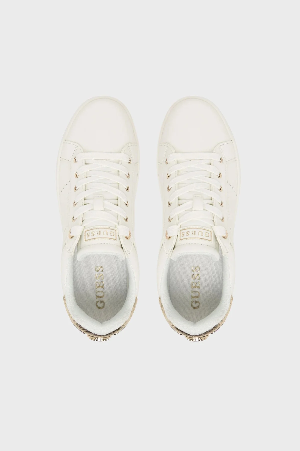 Guess Wesli Logolu Sneaker FLPWESELE12 Kadın Ayakkabı FLPWES ELE12 WHIGO BEYAZ - 3