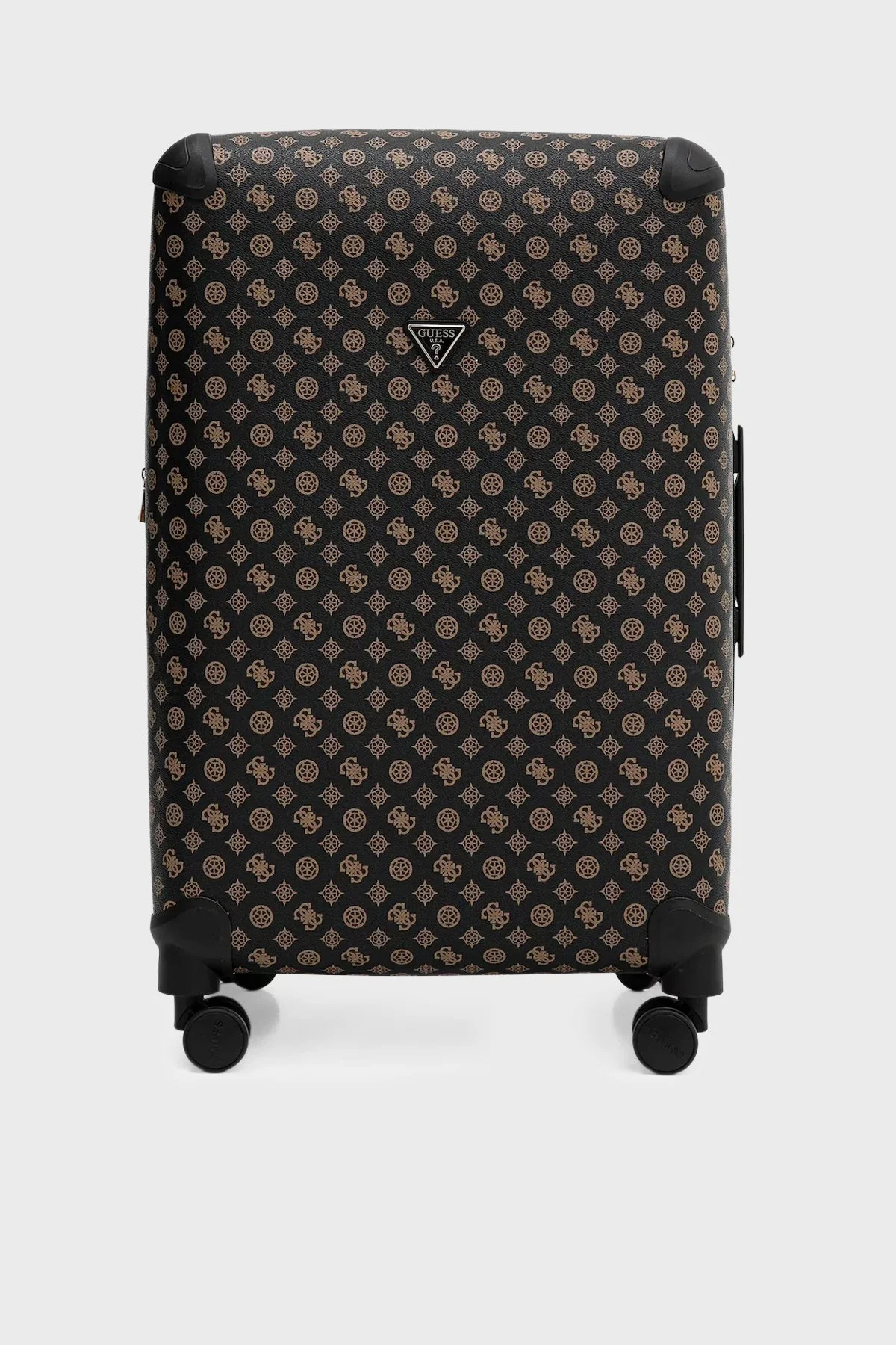 Guess Wilder 4G Logolu Şifreli Fermuarlı Bayan Büyük Boy Valiz TWHP74 52988 BRO SİYAH KAHVE - 1