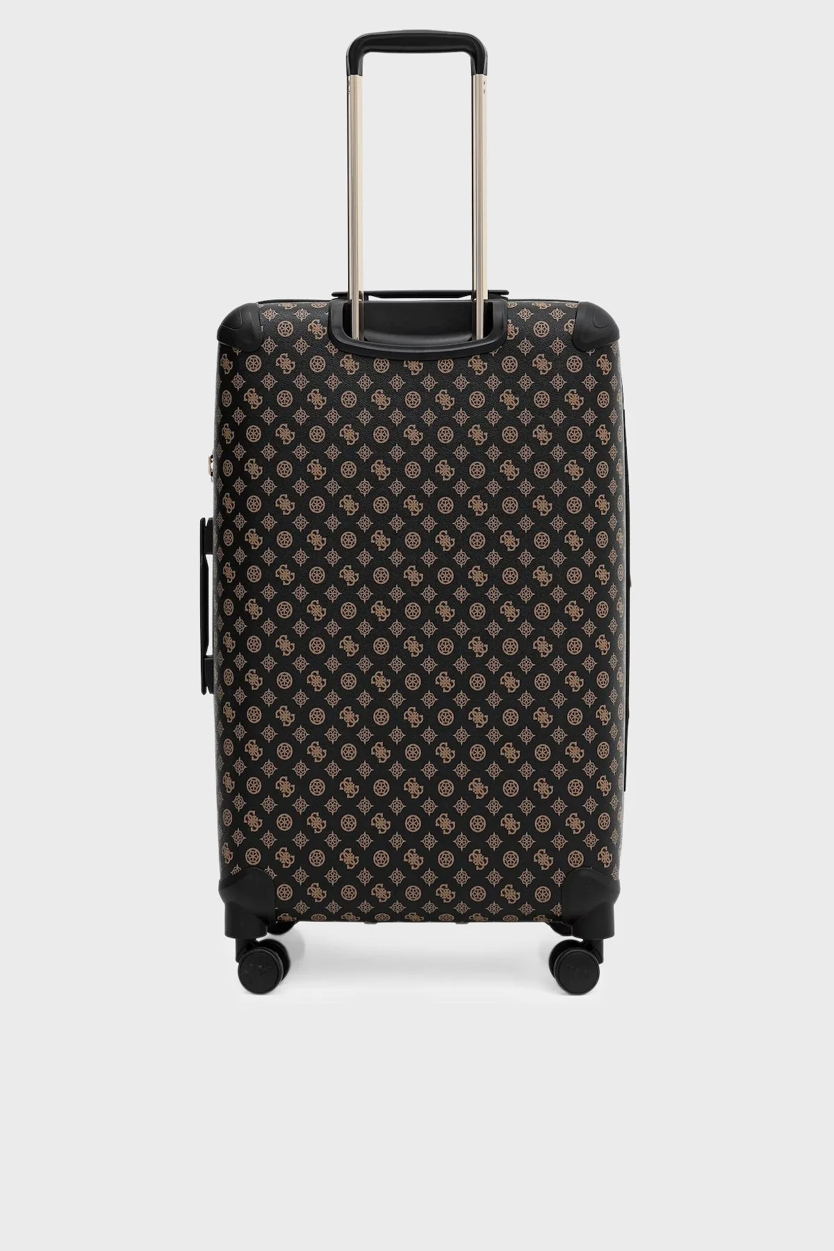 Guess Wilder 4G Logolu Şifreli Fermuarlı Bayan Büyük Boy Valiz TWHP74 52988 BRO SİYAH KAHVE - 3