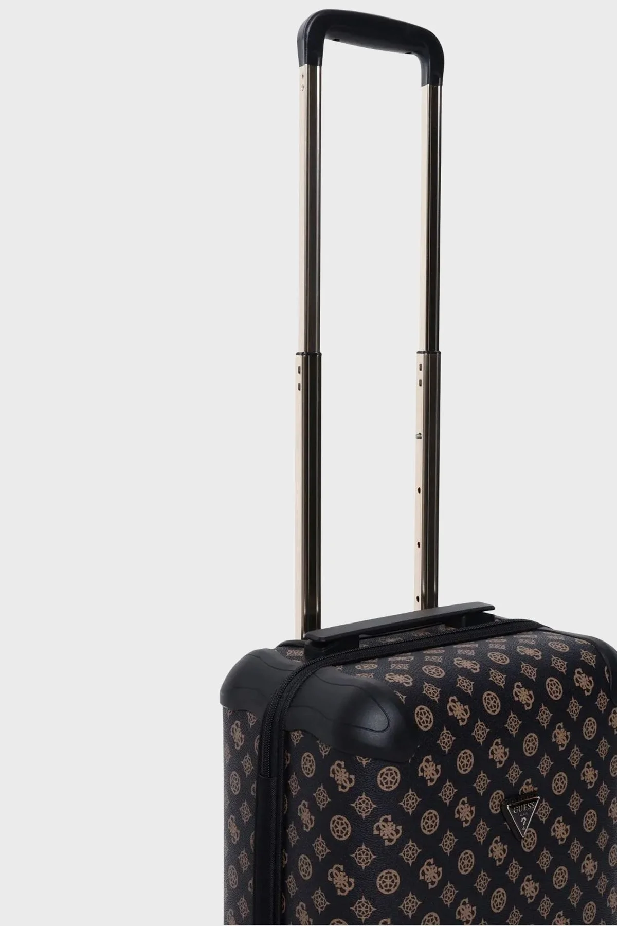 Guess Wilder 4G Logolu Şifreli Fermuarlı TWHP7452983 Bayan Kabin Boy Valiz TWHP74 52983 BRO SİYAH KAHVE - 5