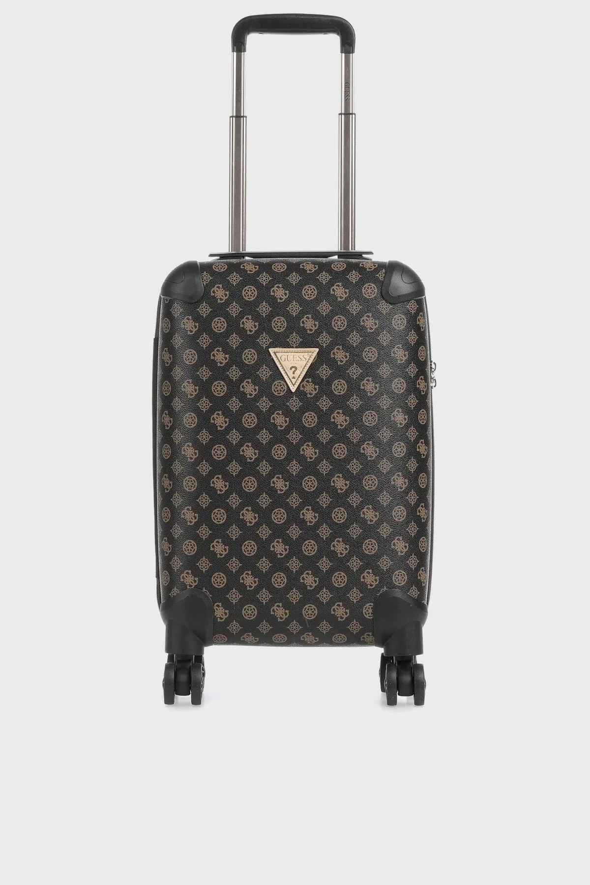 Guess Wilder Logolu Şifreli Fermuarlı Kabin Boy Bayan Valiz TWP74529830 BRO KAHVE - 1