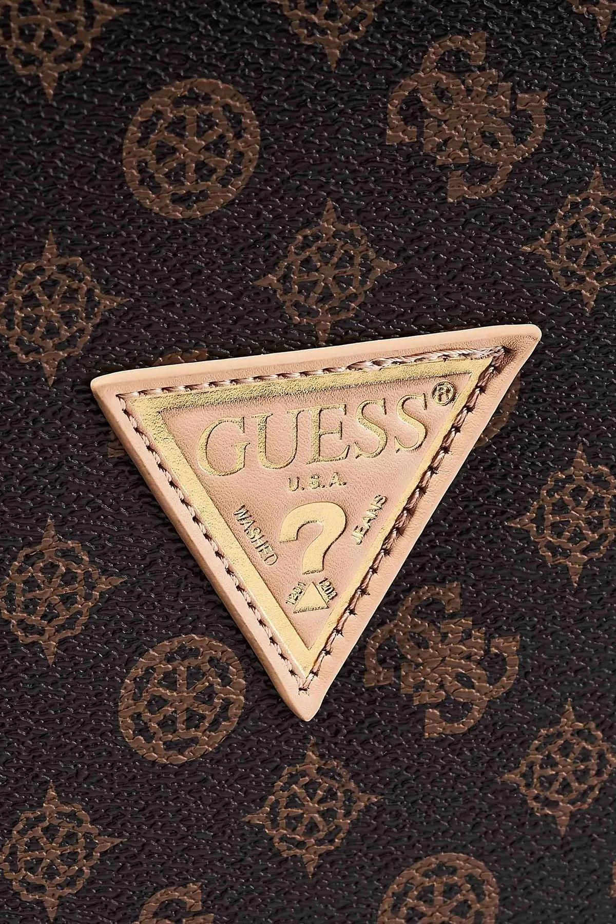 Guess Wilder Logolu Şifreli Fermuarlı Kabin Boy Bayan Valiz TWP74529830 BRO KAHVE - 6