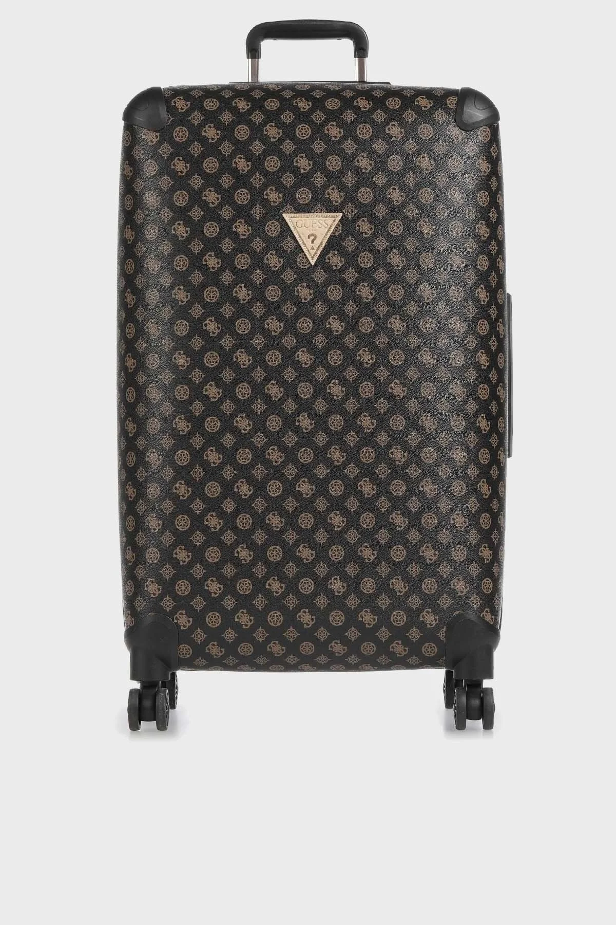 Guess Wilder Logolu Şifreli Fermuarlı Büyük Boy Bayan Valiz TWP74529880 BRO KAHVE - 1