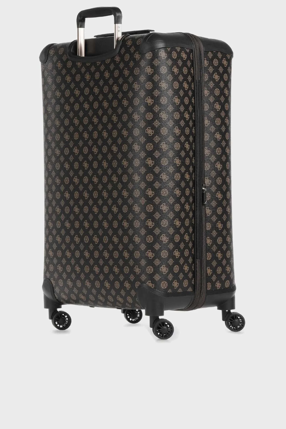 Guess Wilder Logolu Şifreli Fermuarlı Büyük Boy Bayan Valiz TWP74529880 BRO KAHVE - 2