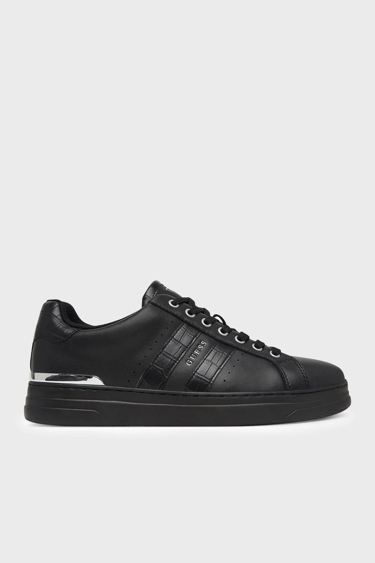 Guess Wycron Erkek Ayakkabı FMFWYC LEA12 BLACK Siyah - 1