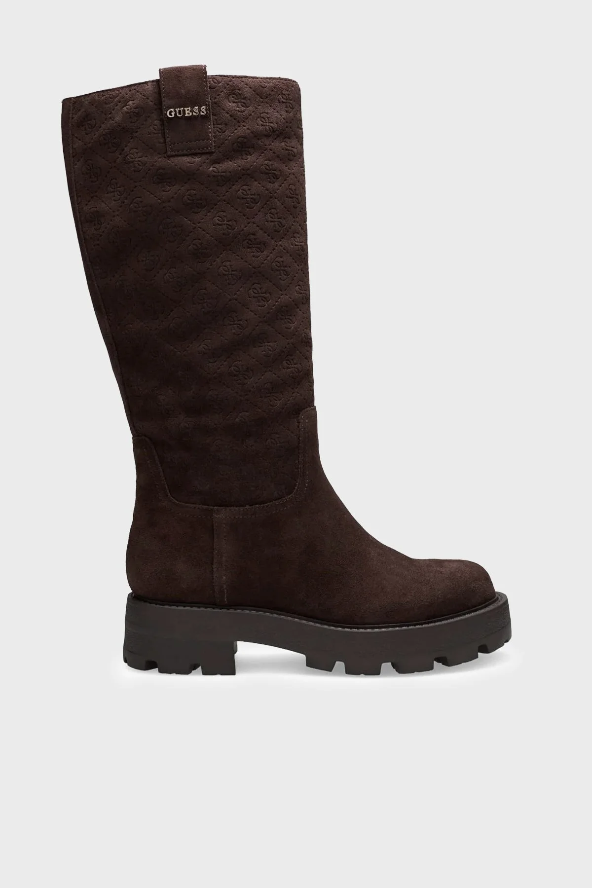 Guess Yailyn Hakiki Deri Logolu FLFL2YSUE11 Kadın Çizme FLFL2Y SUE11 BROWN Kahve-krem - 1