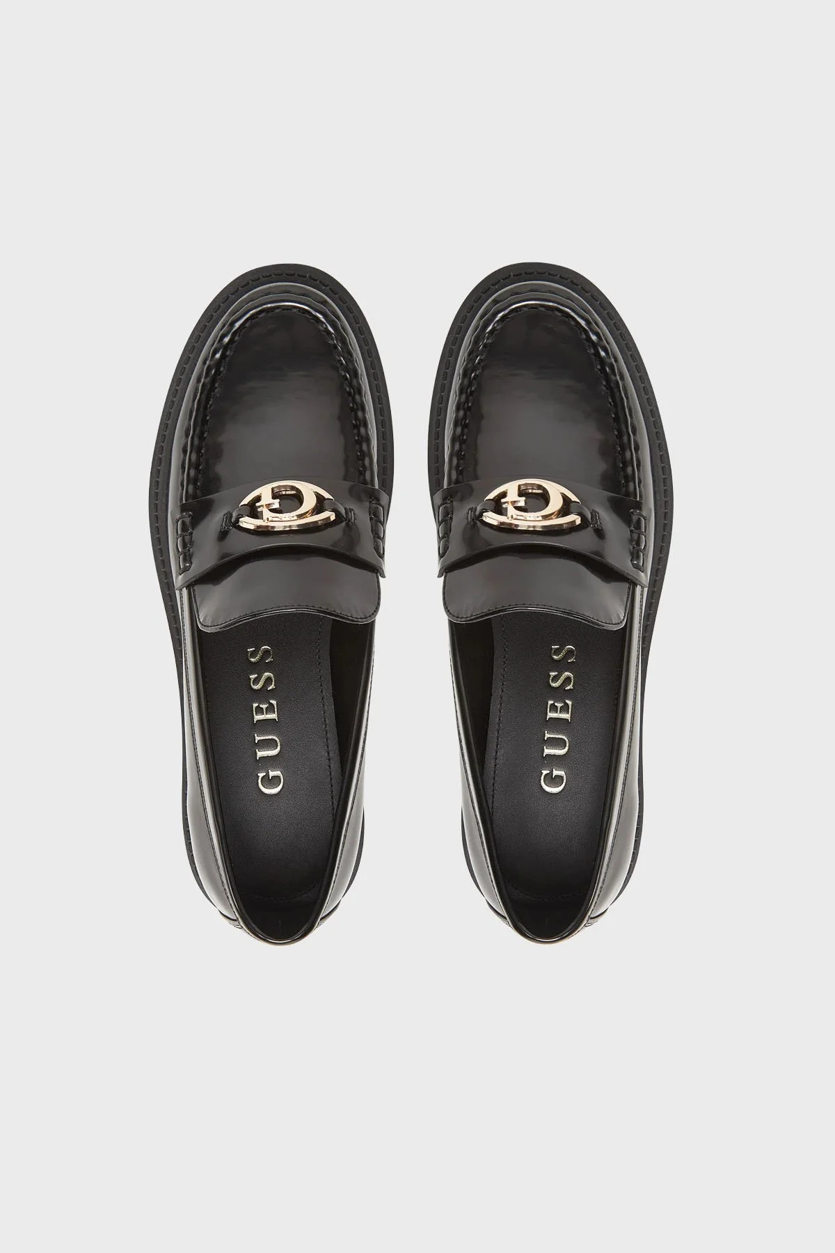 Guess Yanika Logolu Kalın Tabanlı Makosen FLTYNKELE14 Bayan Ayakkabı FLTYNK ELE14 BLACK SİYAH - 9