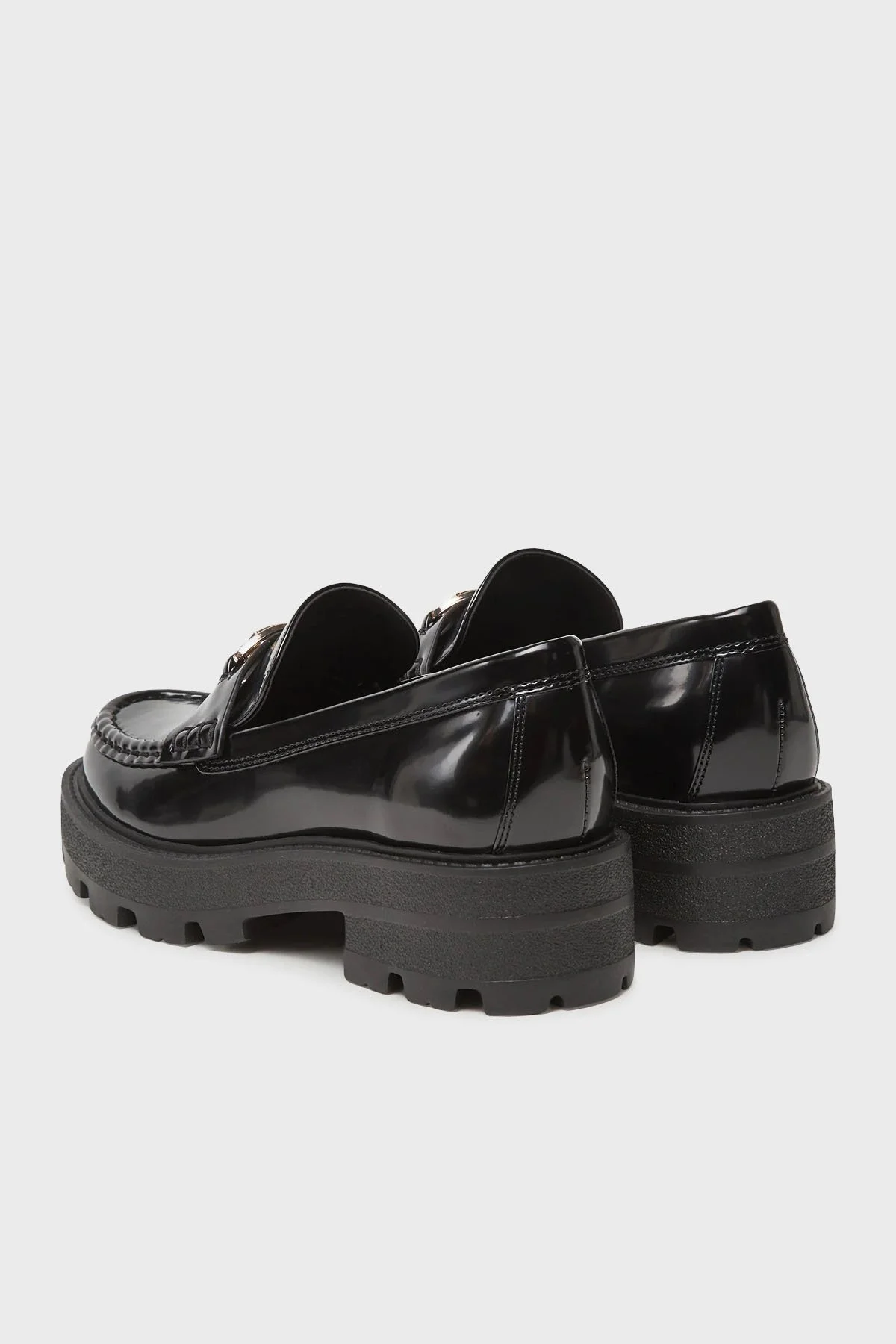 Guess Yanika Logolu Kalın Tabanlı Makosen FLTYNKELE14 Kadın Ayakkabı FLTYNK ELE14 BLACK SİYAH - 4