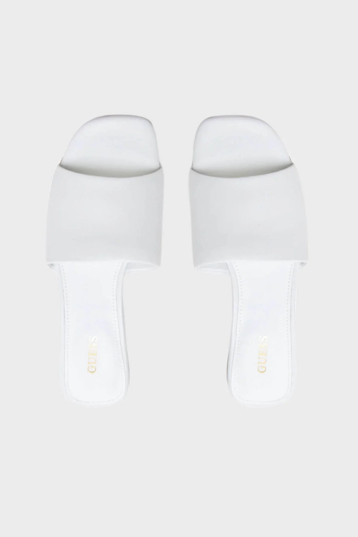 Guess Yara Topuklu Hakiki Deri Bayan Terlik FL6YAR LEA03 WHITE BEYAZ - 4