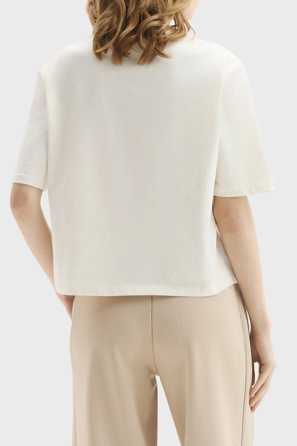 Guess Yazılı Pamuklu Regular Fit Bisiklet Yaka V6RI09I3Z14 Kadın T Shirt V6RI09 I3Z14 G012 BEYAZ - 3